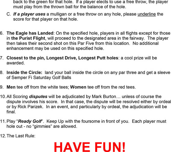 BCCGT Rules